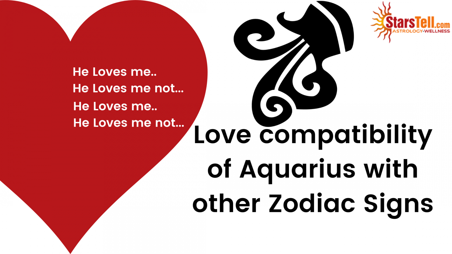 Love compatibility of Aquarius with other Zodiac Signs StarsTell