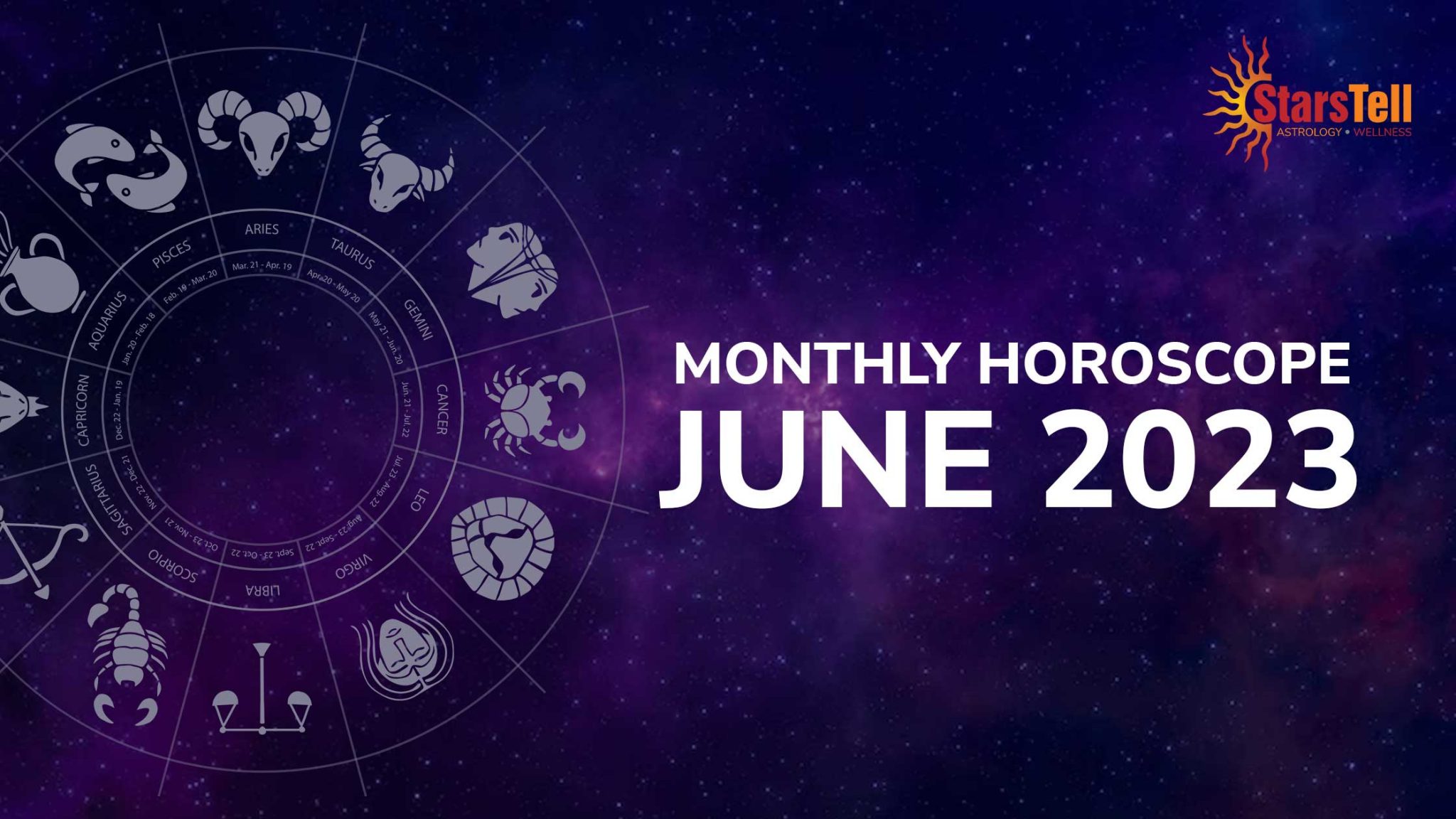 Monthly Horoscope June 2023 Read Horoscope for all 12 zodiac signs